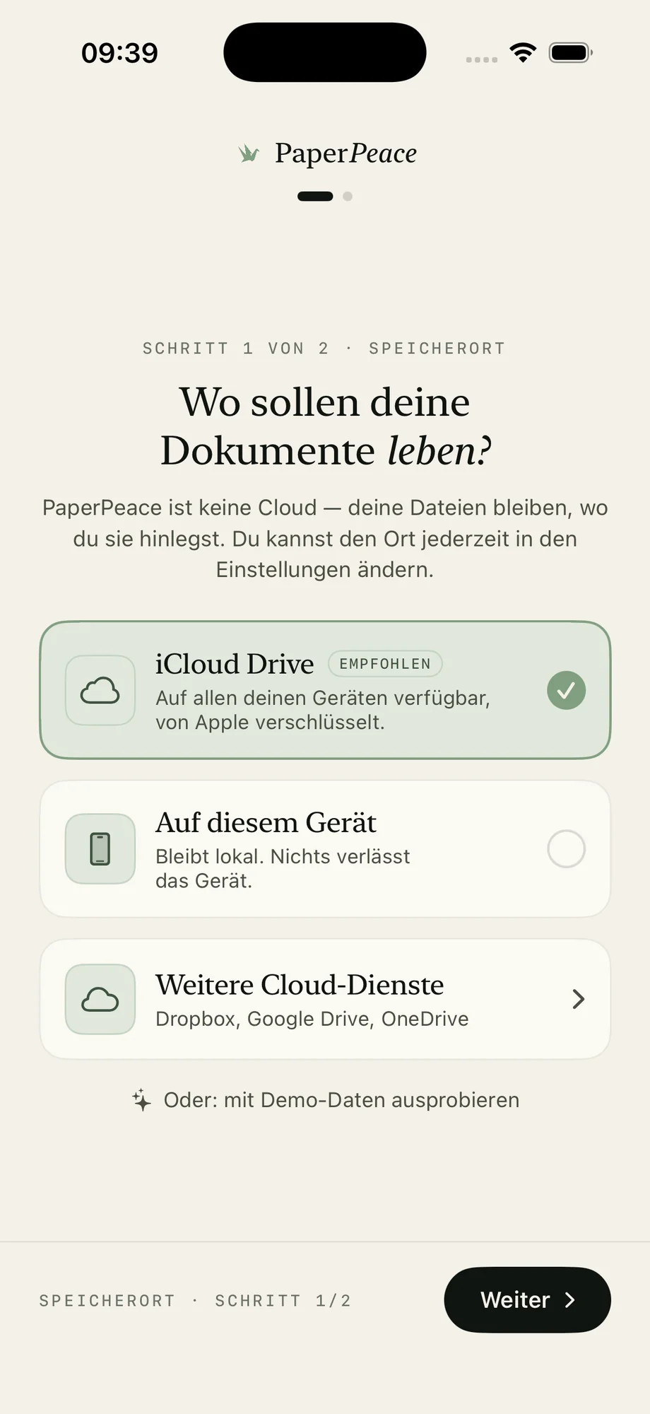 PaperPeace Screenshot