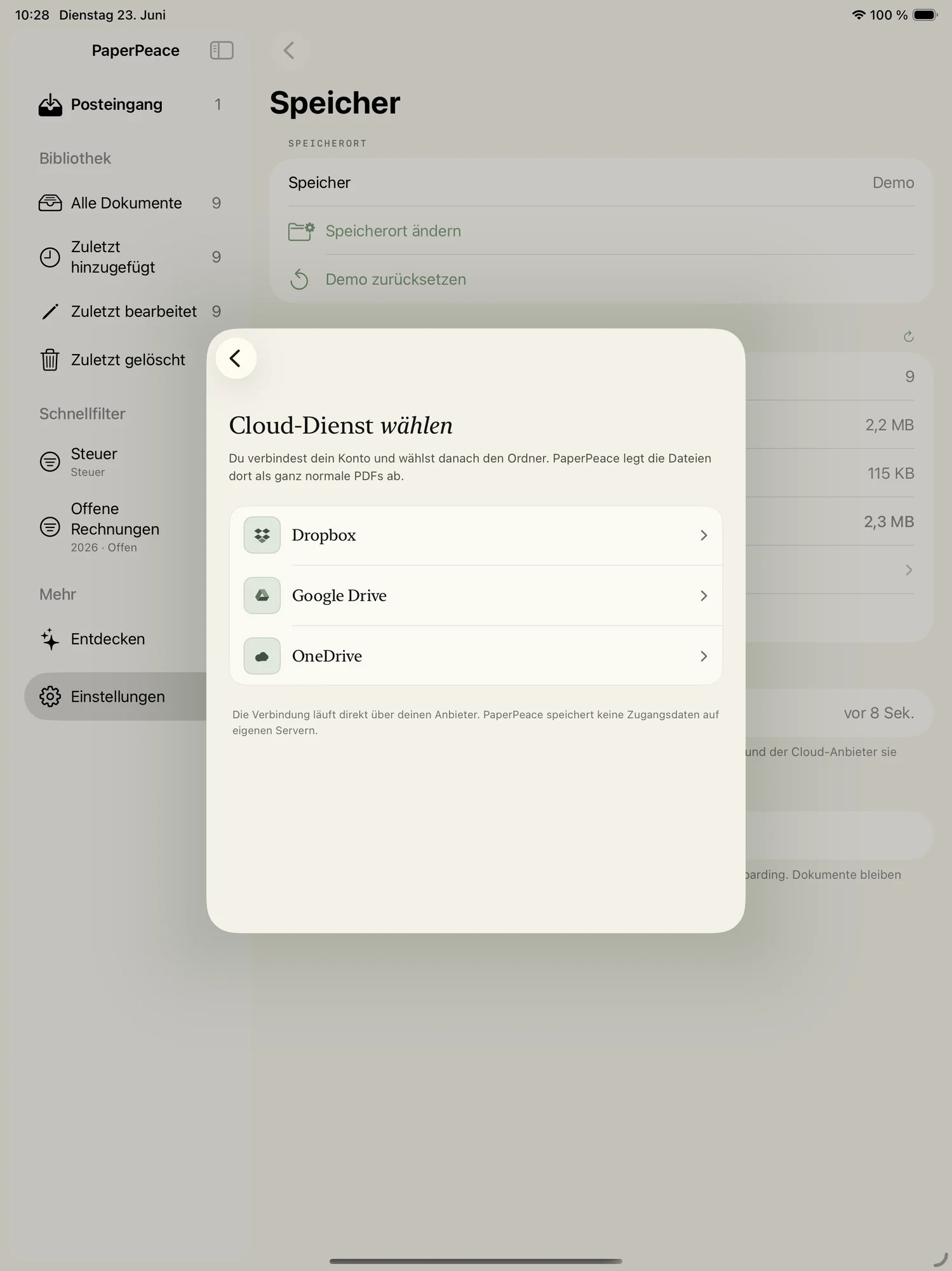 PaperPeace Screenshot