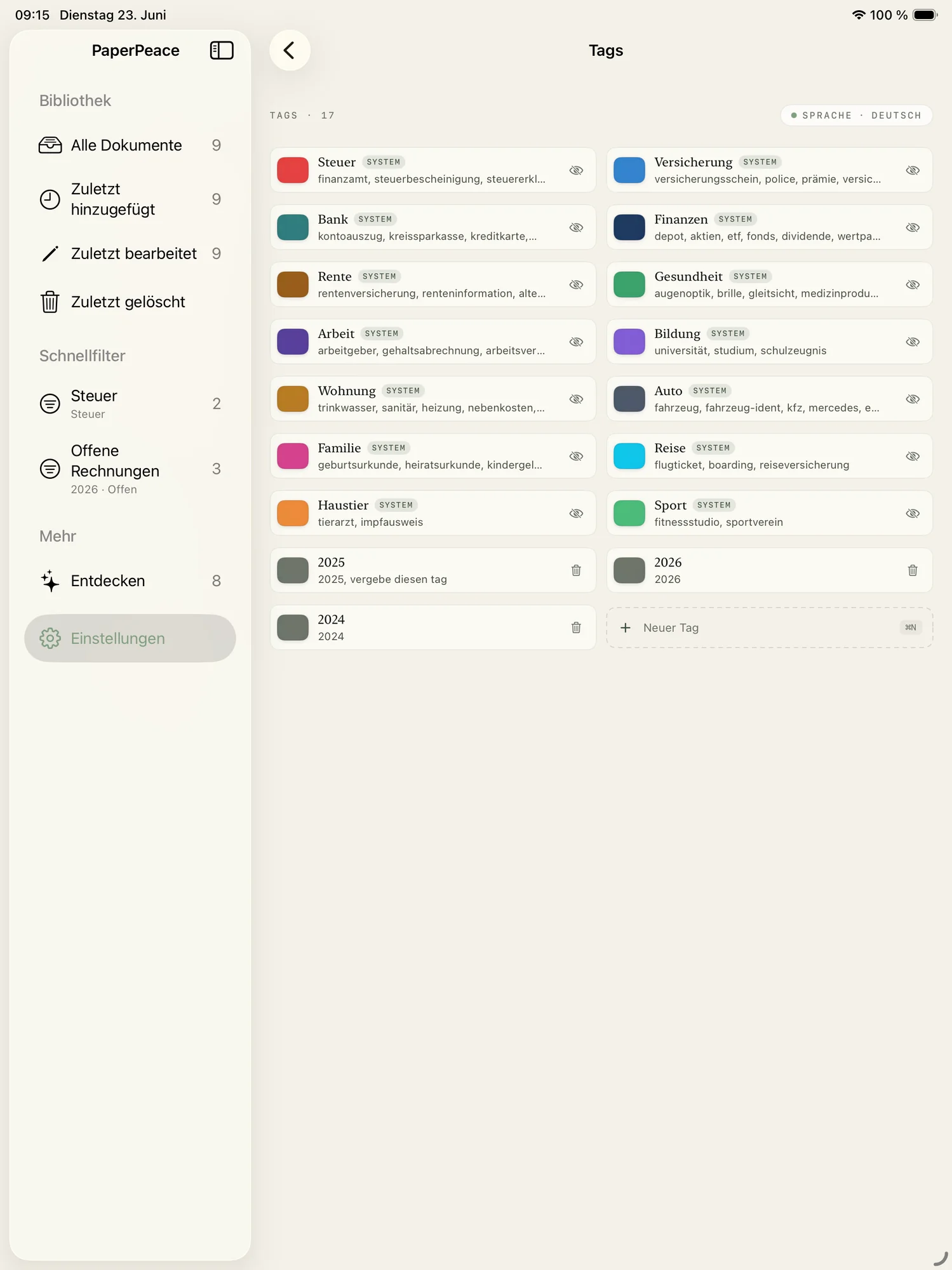 PaperPeace Screenshot
