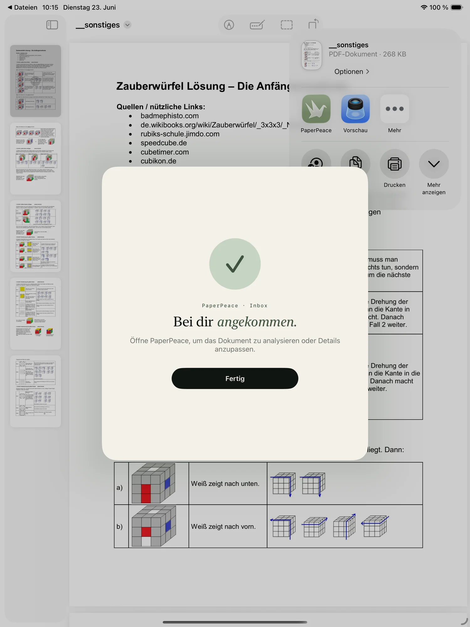 PaperPeace Screenshot